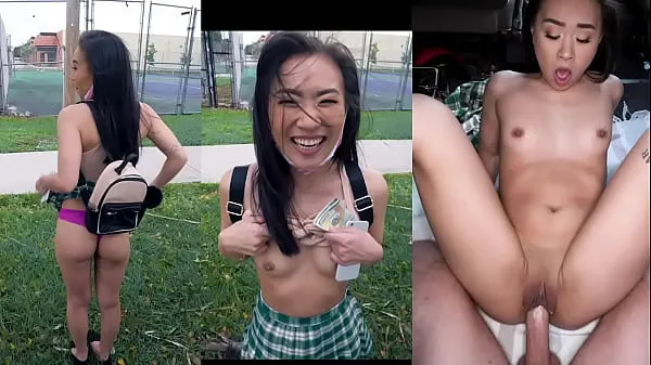 Watch Kimmy Kimm get her tight Asian pussy pounded on the Bang Bus