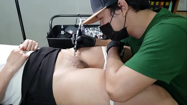 Inked Goddess Sucked Dry: Tattoo Artist Rides Her to a Messy Creampie