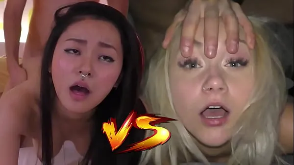 Rae Lil Black's Tight Japanese Pussy vs Marilyn Sugar's Sloppy Czech Cum Hole - Creampie Queen?